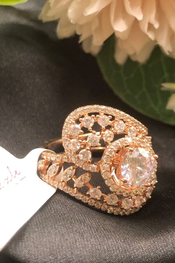 ROSEGOLD MADE CUBIC ZIRCONIA RINGS