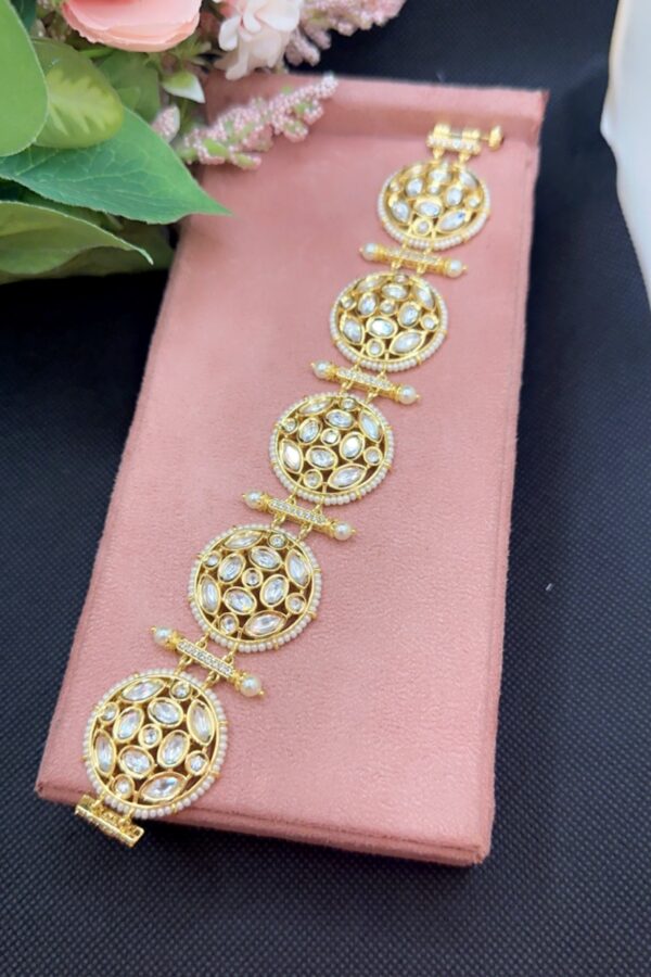 KUNDAN BRACELET MADE WITH POLKI