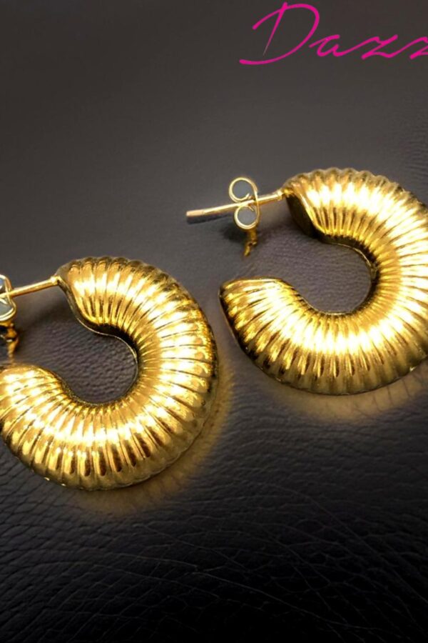 LONG EARRING COSTUME GOLD PLATED