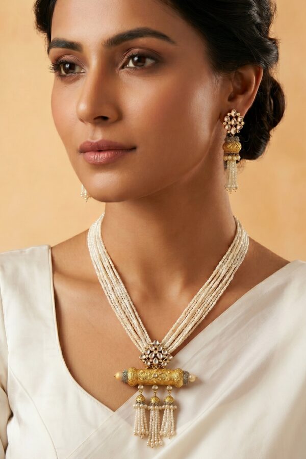 Heritage Polki-Style Kundan Necklace