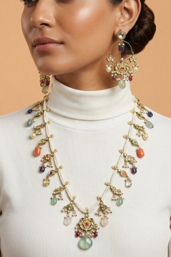 Where Kundan Meets Colorful Art