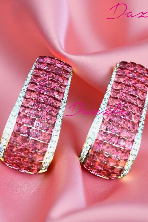 Perfect for every occasion – Add fiery elegance with our Red Zirconia Earrings