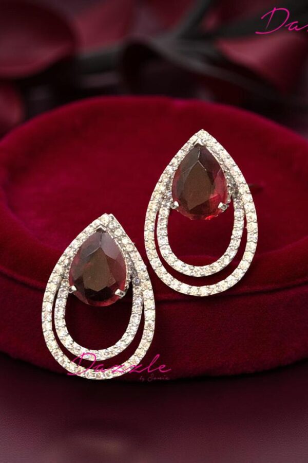 Make every look unforgettable – Red AAA Zirconia Earrings are here