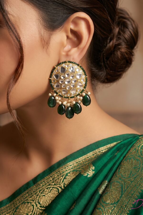 Maharani Kundan Statement Earrings