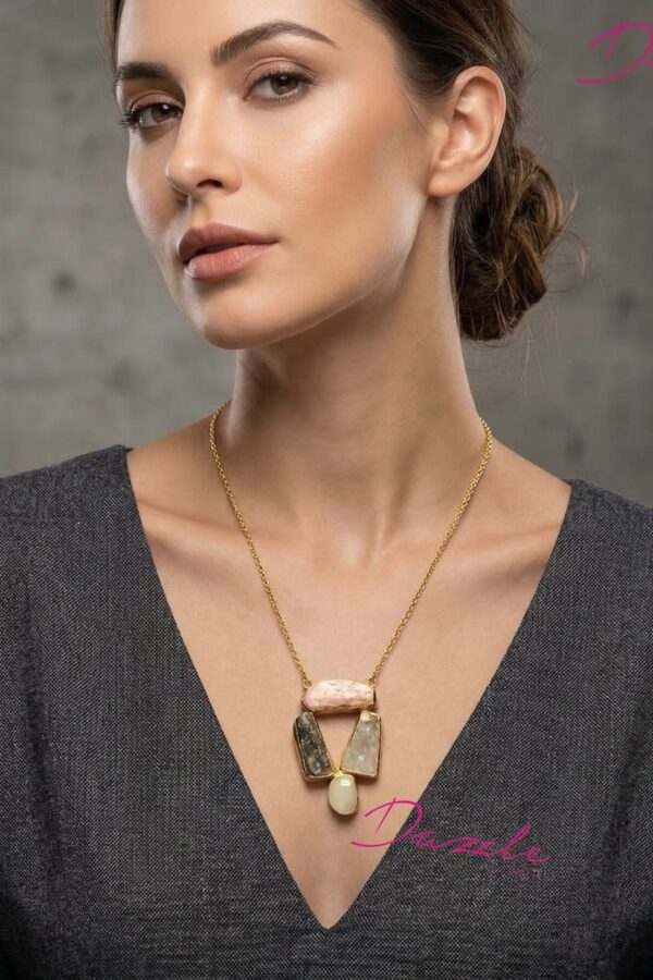 Nature Luxe Stone Statement Necklace
