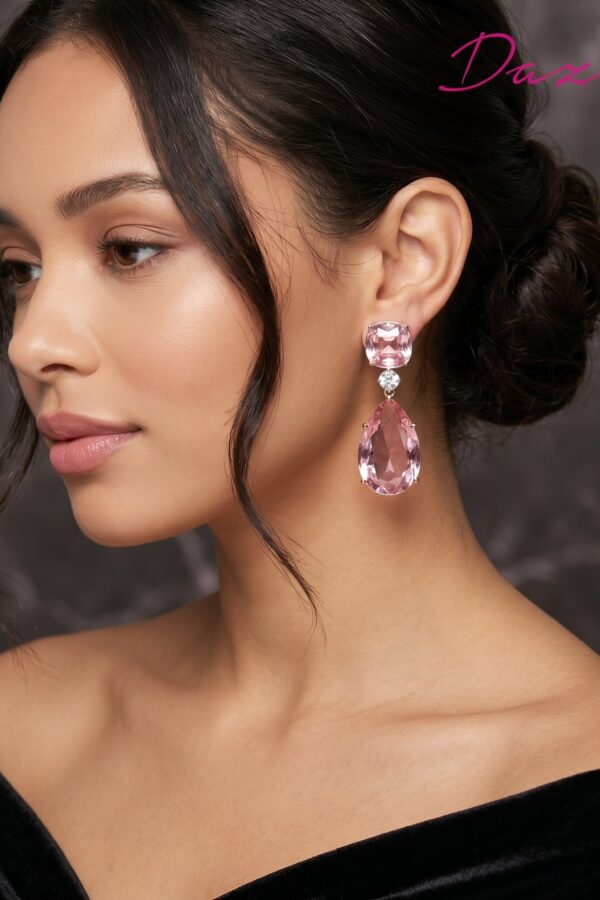Vintage Pink Charm Earring