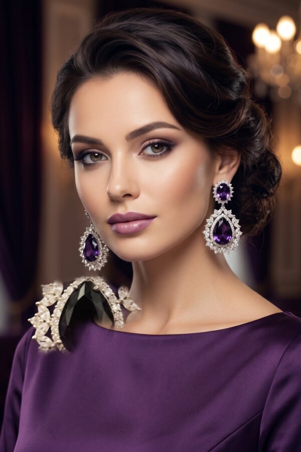 Lavender Luxe Statement Earrings
