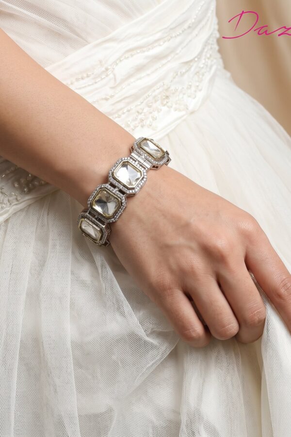 Regal Kundan Polki Bracelet