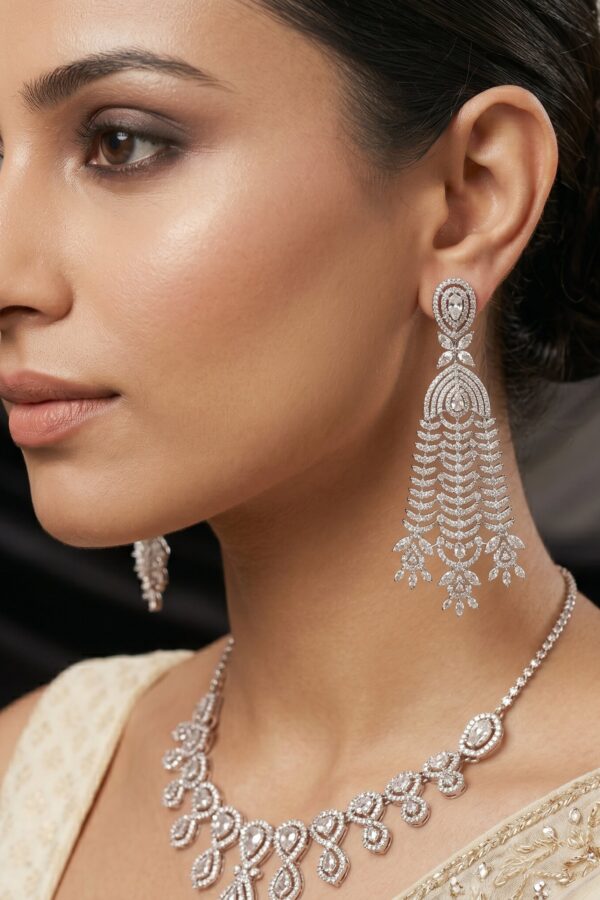 Luxe Silver Drop Earrings