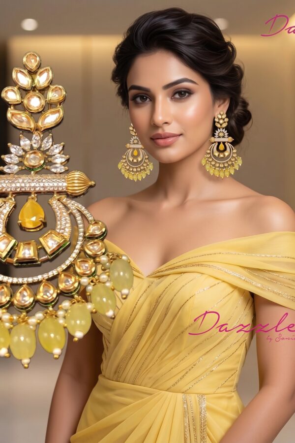 Elegant Kundan Drop Earrings
