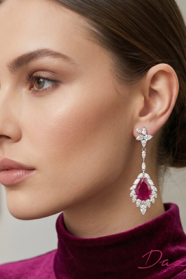 Scarlet Elegance Earrings
