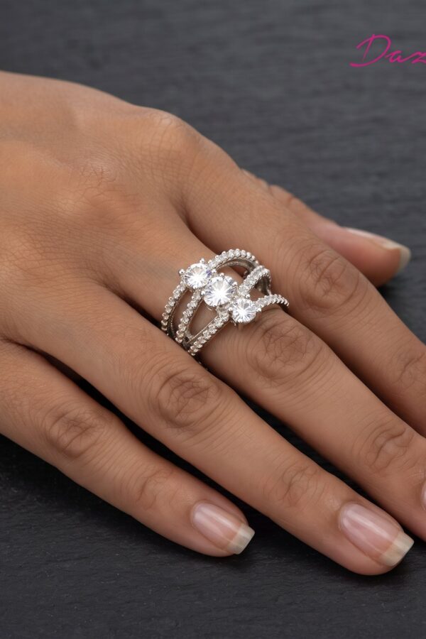 Festive Silver Ring