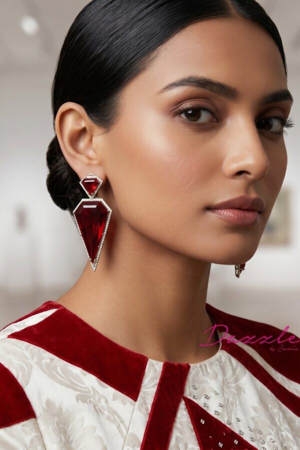 Crimson Luxe Earrings