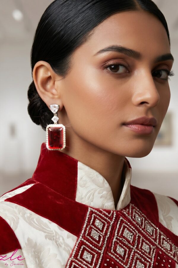 Dazzlebysonia Signature Red Earrings