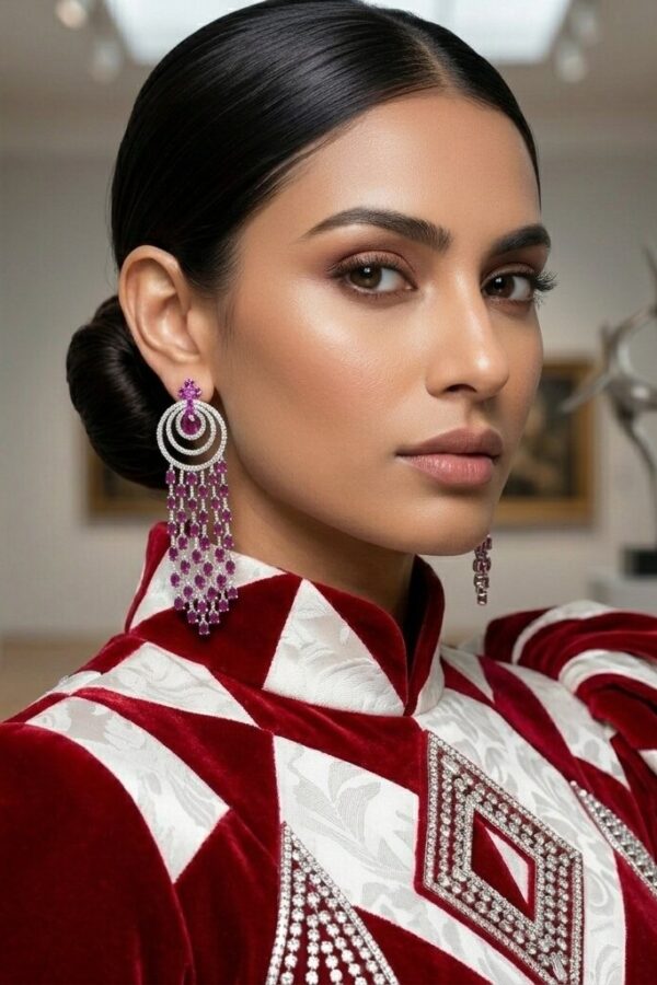 Ruby Radiance Earrings