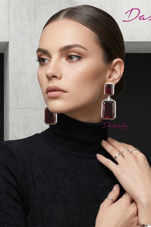 Scarlet Elegance Earrings