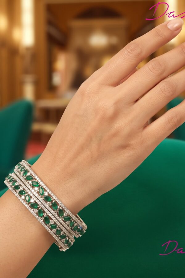 Glam Green Bangles