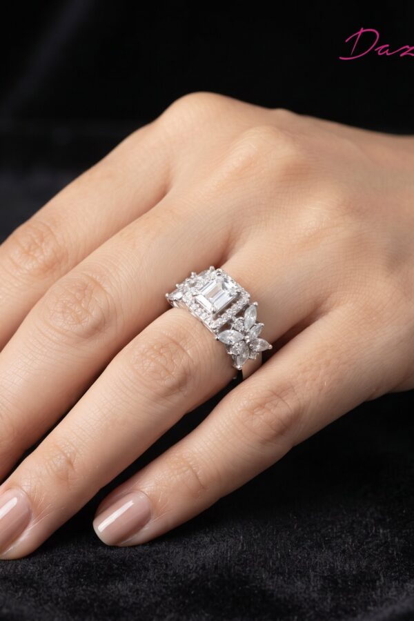 Festive Silver Ring