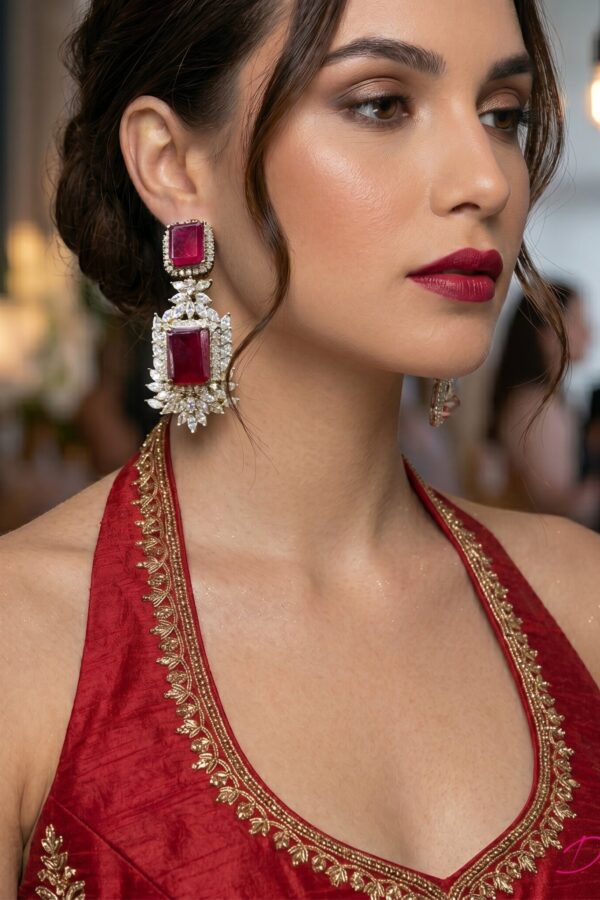 Scarlet Elegance Earrings