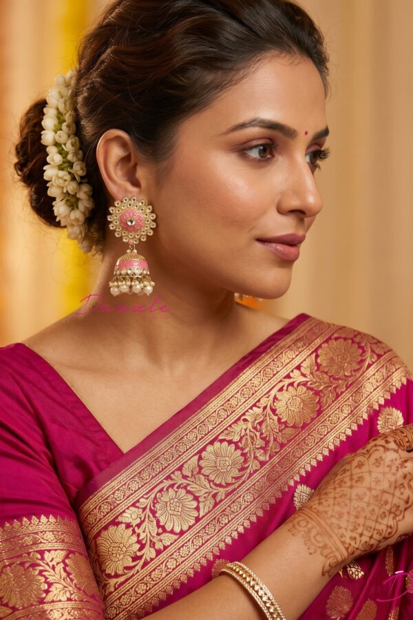 Multani Kundan Statement Earrings