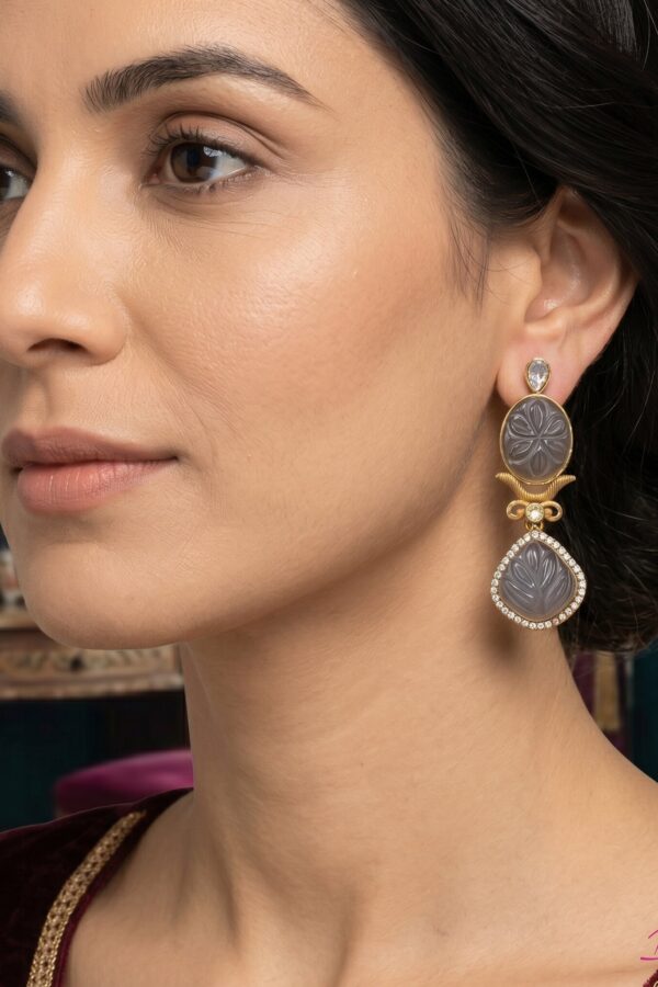 Elegant Polki Statement Earrings