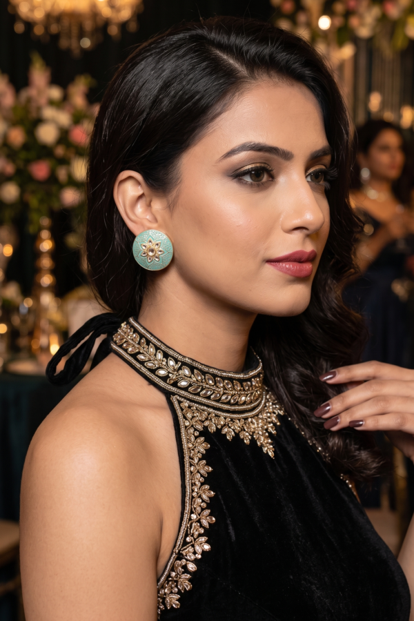 Festive Kundan Multani Tops