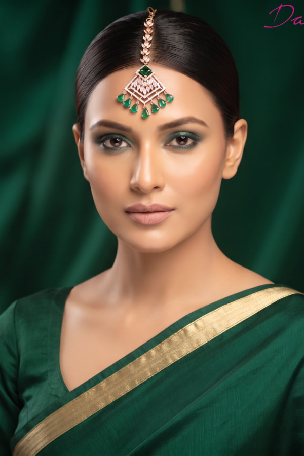 Elegant AD Mangtika Tikli Green